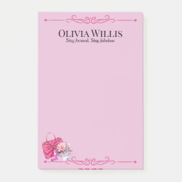 「集中パーソナライズされたし続けなさい。素晴らしい滞在» Pink ポストイット