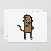 集中モンキー ポストカード (正面/裏面)