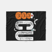 集中ユ気にニットナース看護ハロウィン批評家 フリースブランケット (正面(横))