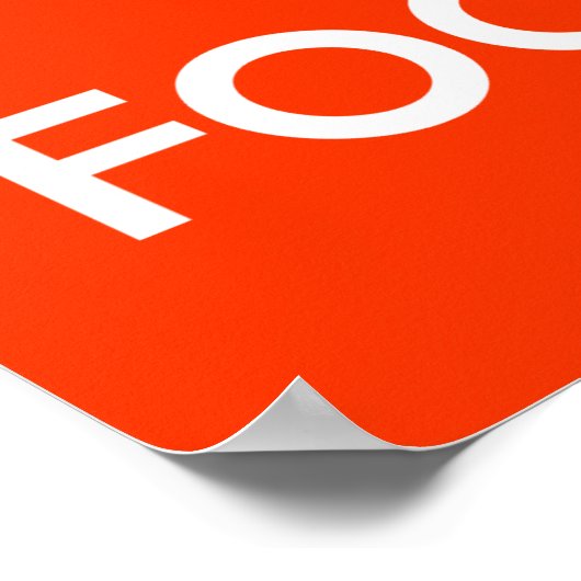 集中保して冷静 ポスター (角)