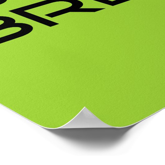 集中信じ呼吸 ポスター (角)