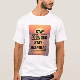 集中力を保ち、インスピレーションを受け続ける Tシャツ