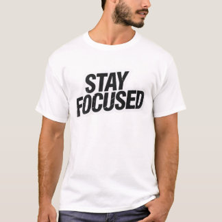 「集中力を保とう」Tシャツ - 若者向けモチベーションテイストのTシャツ Tシャツ