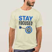 集中力を維持する モチベーション ロゴTシャツ Tシャツ (正面)