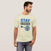 集中力を維持する モチベーション ロゴTシャツ Tシャツ (正面フル)