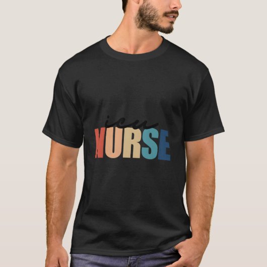 集中治療室の看護師 Tシャツ (正面)