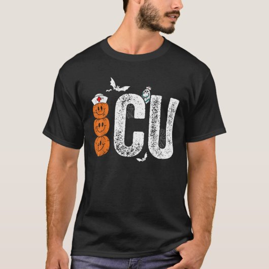 集中治療室看護師 ナーシング ハロウィーン 批評家 Tシャツ (正面)