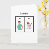 集中的なナース用のICU気にナース カード (黄色い花)