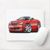 集中砲火の赤いコンバーチブル マウスパッド (マウス)