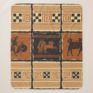  集合のテーマで古代ギリシアの型枠で シェルパブランケット
