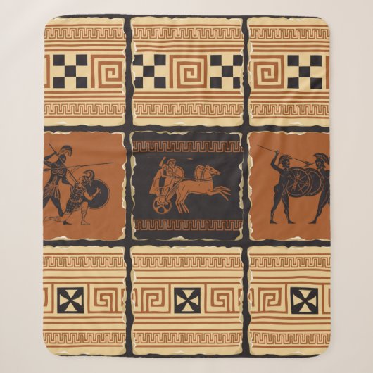  集合のテーマで古代ギリシアの型枠で シェルパブランケット (正面)