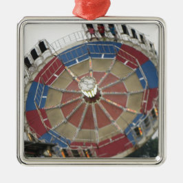 集合のAmusment公園の乗車 メタルオーナメント