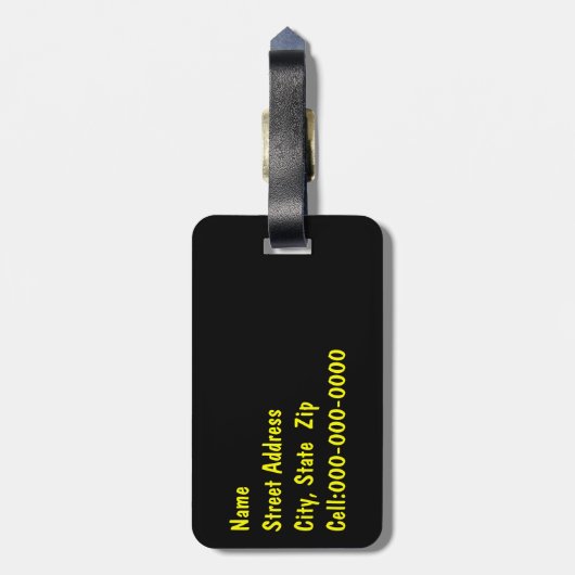 集合ひまわりクローズアップフォトカスタム ラゲッジタグ (裏面縦)