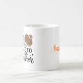 集合場所を家族でパーソナライズされた囲む コーヒーマグカップ (中央)