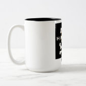 集合的なブタ! コーヒー ツートーンマグカップ (左)