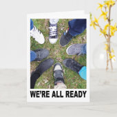 集団からのがん勇気付けられる カード (黄色い花)