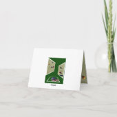 集団から、芝椀の小さな誕生日カード カード (裏面)