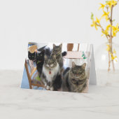 集団のブランクの挨拶状 カード (黄色い花)