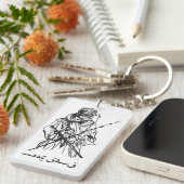 集団のロゴKeychainを繋ぎ止めて下さい キーホルダー (正面右)