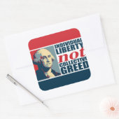 集団的欲望ではない個人の自由 スクエアシール (封筒)