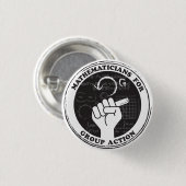 集団行動ボタンのための数学者 缶バッジ (正面&裏面)