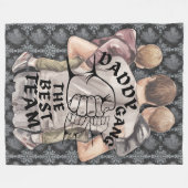 集団 フリースブランケット (正面(横))