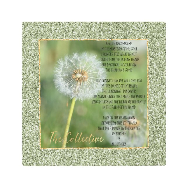 集書歌(私)     メタルプリント (正面)