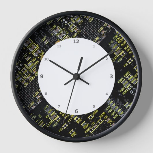 集積回路基板壁クロック 壁時計 (正面)