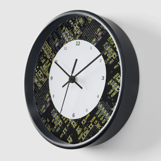 集積回路基板壁クロック 壁時計 (傾斜)
