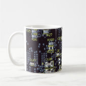 集積回路板マグ、ガラスまたはタンブラー コーヒーマグカップ (左)