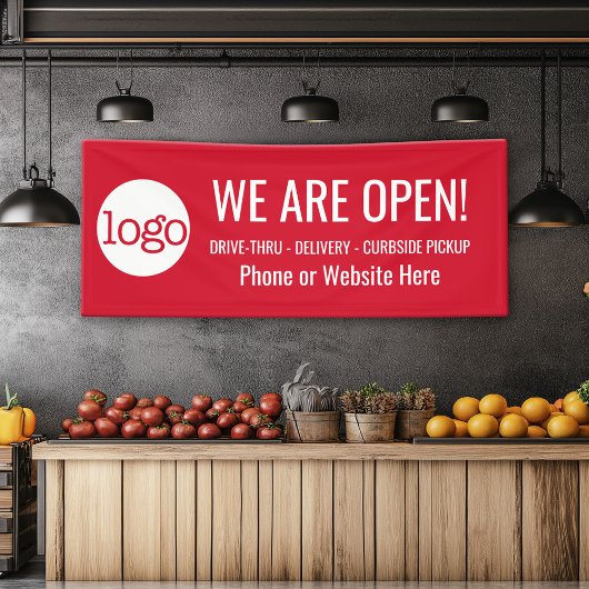集荷および配送注文のオープン 横断幕