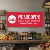 集荷および配送注文のオープン 横断幕