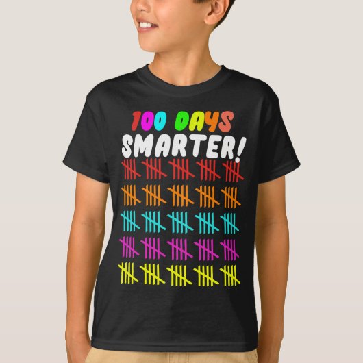 集計ハッシュマーク100学校日 Tシャツ (正面)