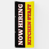 雇用カスタム開始バナー 横断幕 (縦)