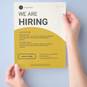 雇用企業の求人ビジネスカスタムロゴ チラシ (手)