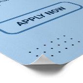 雇用企業の求人ビジネスカスタムロゴ ポスター (角)