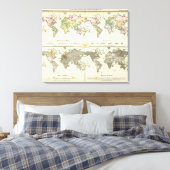 雇用宗教政府地図 キャンバスプリント (インサイチュ (寝室))