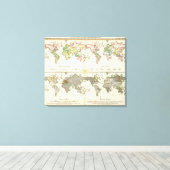 雇用宗教政府地図 キャンバスプリント (インサイチュ (ウッドフロア))