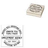 雇用庁のゴム印 ラバースタンプ (押印)