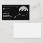 雇用庁モダン名刺テンプレート 名刺 (正面/裏面)