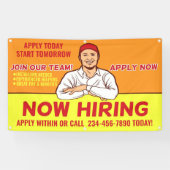 雇用技術者の個人設定インストーラーのヘルパー 横断幕 (横)