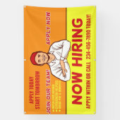 雇用技術者の個人設定インストーラーのヘルパー 横断幕 (縦)