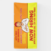 雇用技術者の個人設定インストーラーのヘルパー 横断幕 (縦)