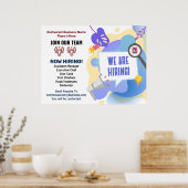 雇用救済募集ポスタカスタムーサイン ポスター (キッチン)