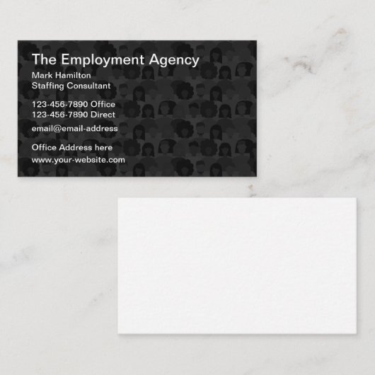 雇用・人材派遣機構 名刺 (正面/裏面)