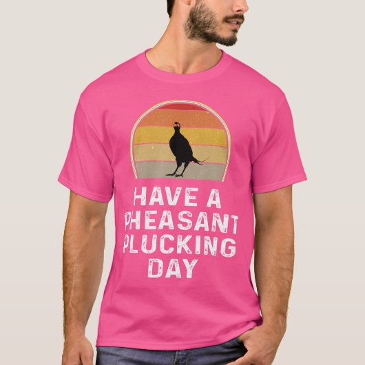 雉の狩人が鳴く Tシャツ (正面)