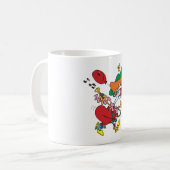 雌おもしろいピエロマグカップ コーヒーマグカップ (正面左)