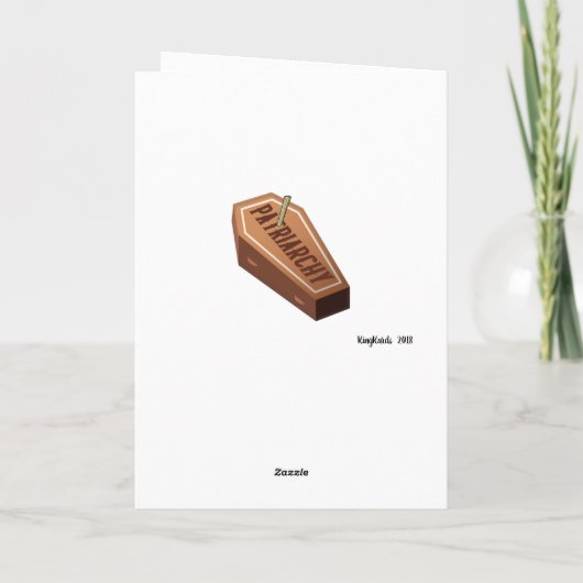 雌おもしろいPhD/MDアンチ家父長制卒業 カード (裏面)