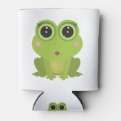 雌のカエル 缶クーラー (正面)