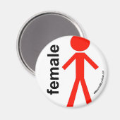 雌のステッキの姿 マグネット (正面/裏面)